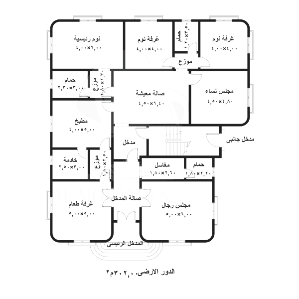 مخطط دور ارضي