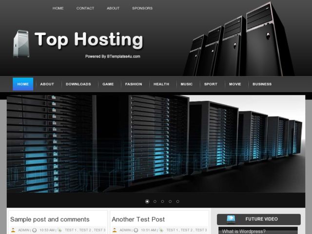 Top Hosting Blogger Template