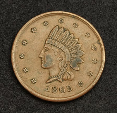 American Civil War Tokens Indian Head Cent