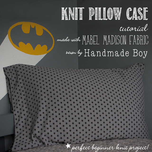 Handmade Boy Knit Pillowcase Tutorial