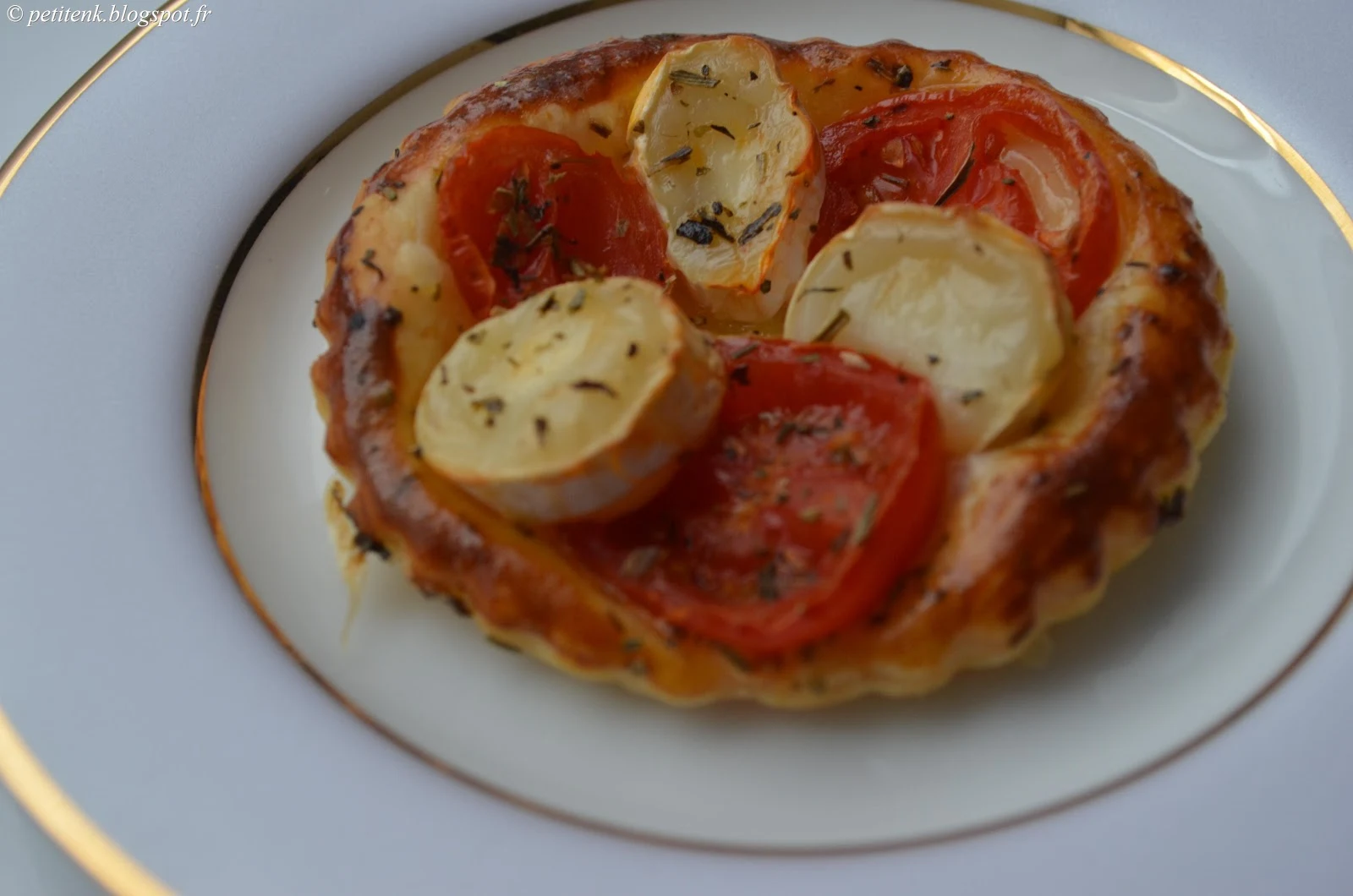 Petit en K: Tartelette chèvre tomate miel