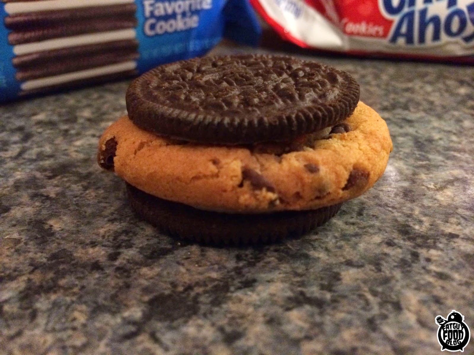 FATGUYFOODBLOG Chewy Chips Ahoy Oreo Creme filled cookies!