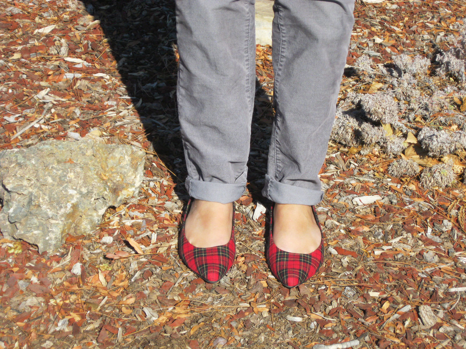 Style with Andie Christmas Spirit Red Plaid Shoes