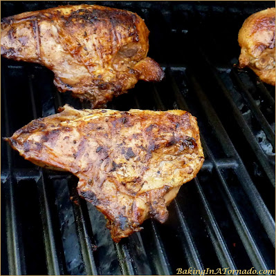 Jamaican- Style Grilled Chicken, chicken breasts infused with a bold smoky Jamaican jerk flavored marinade then grilled for an easy family dinner. | Recipe developed by www.BakingInATornado.com | #recipe #chicken #dinner