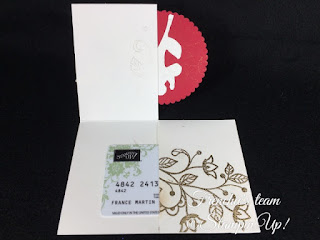 Frenchie's Team, Gift Card Holder, Stampin'Up!, Oh! What Fun, Flourishing Phrases