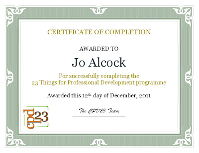 certificate development professional things