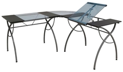Glass Computer Desk for Designers Glass Computer Desk for Designers