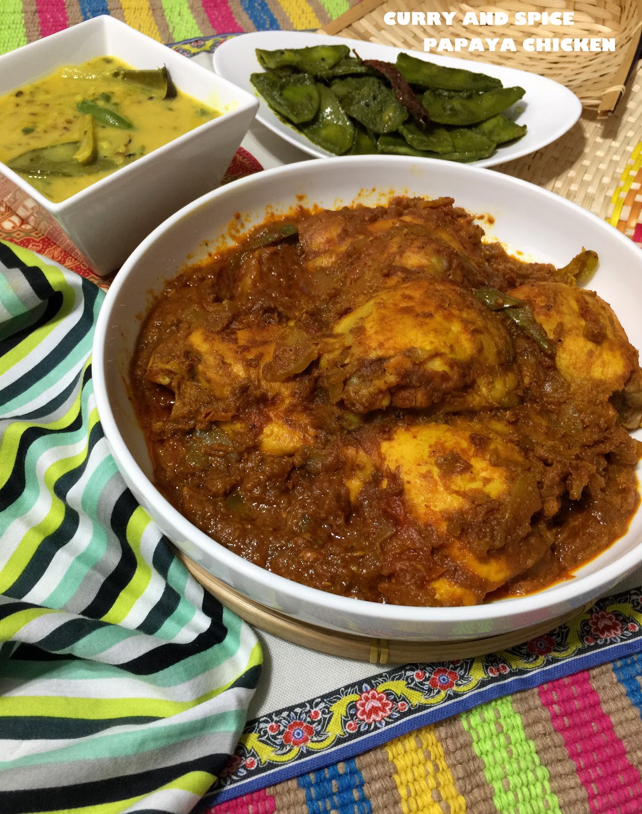 CURRY AND SPICE PAPAYA CHICKEN