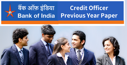 Bank of India Credit Officer Previous Paper