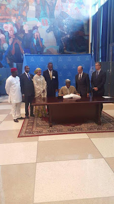 President Buhari Signs Paris Agreement; Says Nigeria Will Reverse Effects Of Climate Change