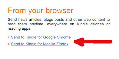 Send to Kindle Navegador browser