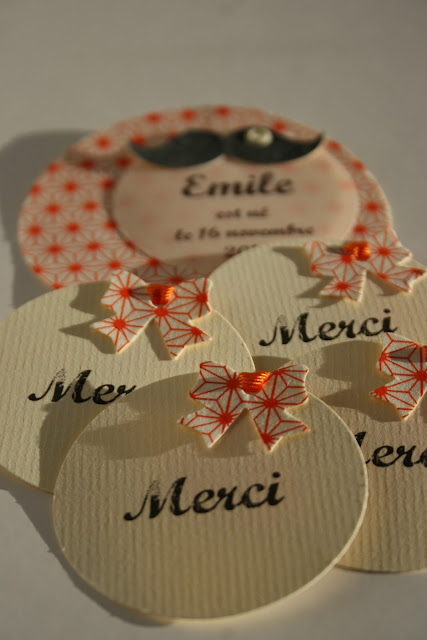 faire-part naissance moustache rétro papier japonais sur mesure raffiné fait main haut de gamme cadeau invité 