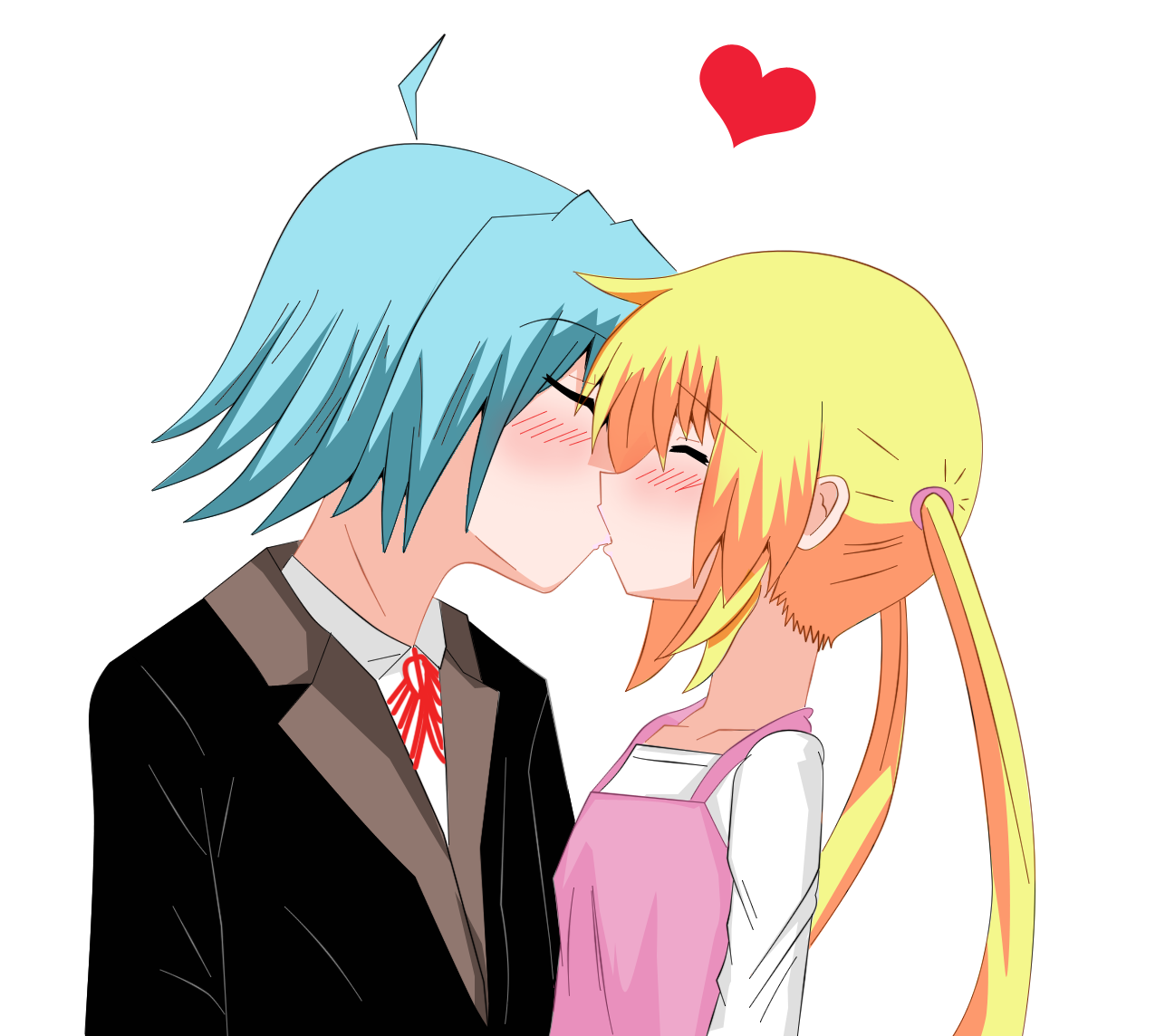 Jaded Perspectives: Hayate The Combat Butler: An Accidental Kiss (A short  scenario with matching fanart by me)