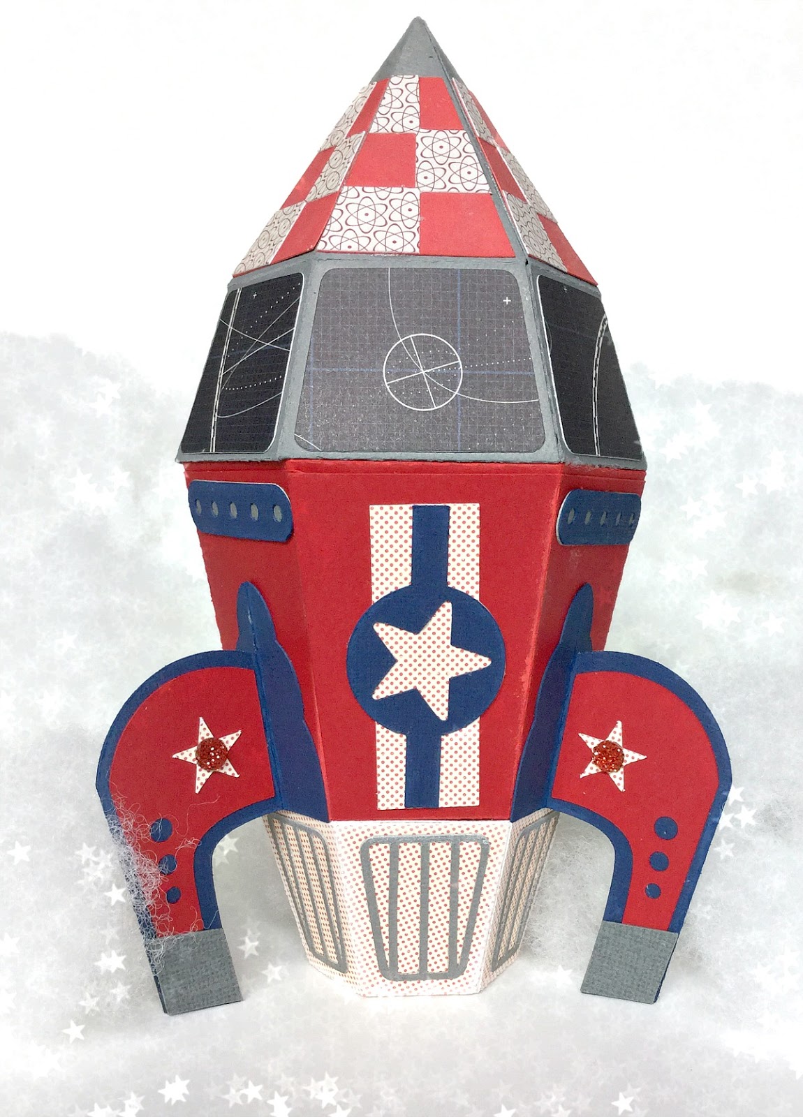 Download Michelle Zerull : 3D Paper Rocket for an "Outta This World" Dad