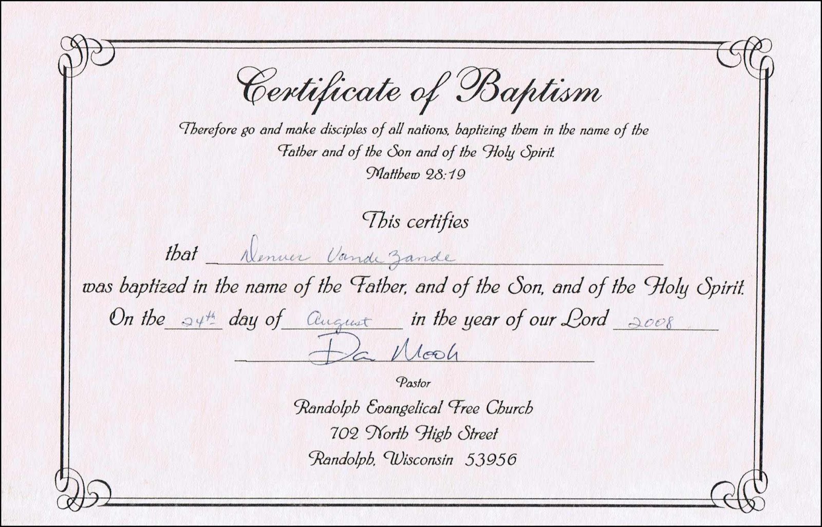 microsoft word baptism certificate template