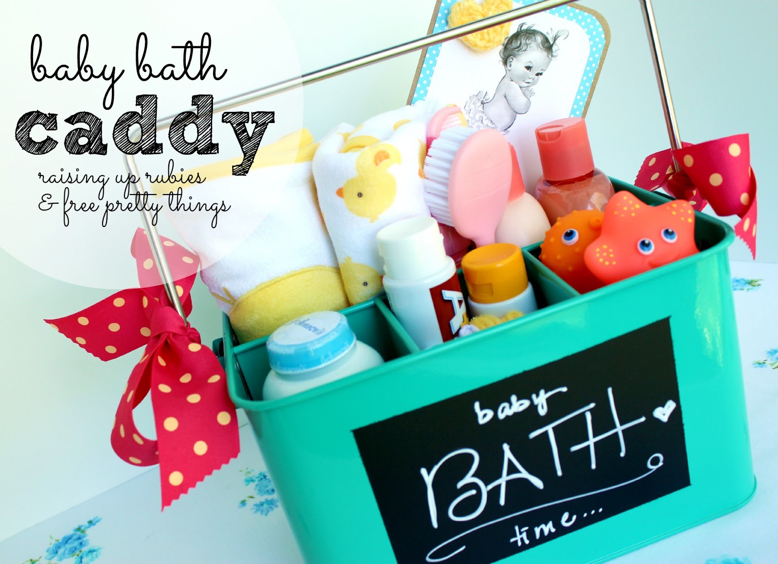 baby gift idea ♥ bath time caddy