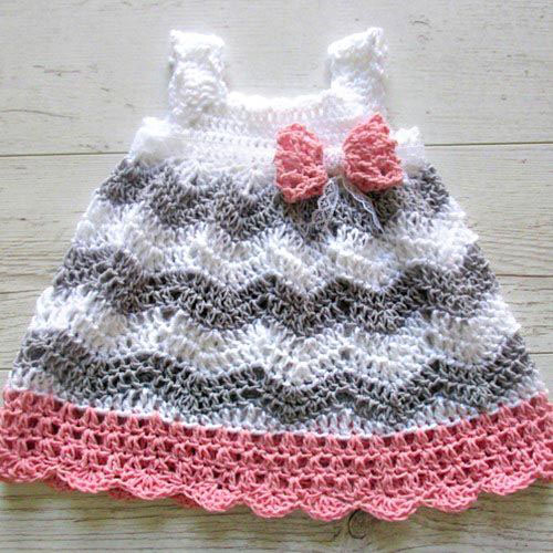 Beautiful Skills Crochet Knitting Quilting Chevron Dress Crochet