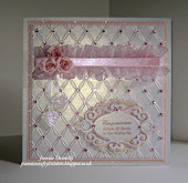 Wedding Card in Pink n White