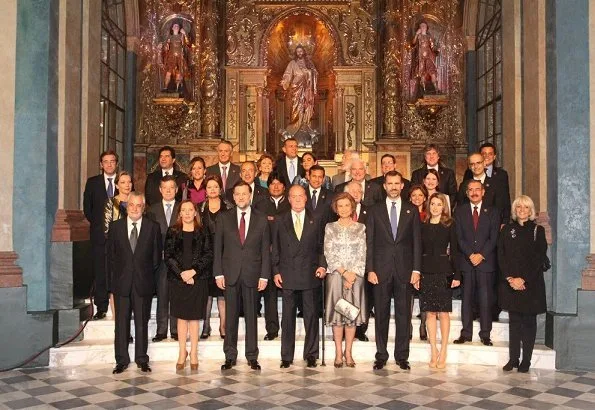 King Juan Carlos and Queen Sofia of Spain attended the opening ceremony of the XXII Ibero-American Summit of Head of States and Governments at the Teatro Falla in Cadiz