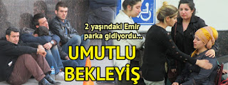 Parka giden çocuğun başına kurşun isabet etti
