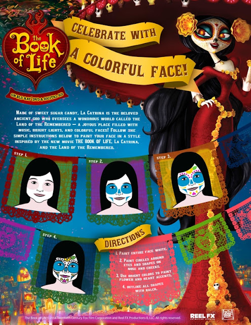 The Book of Life Day of the Dead Face Painting