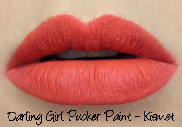 Darling Girl Pucker Paint Matte Lip Cream - Kismet lipstick swatches & review