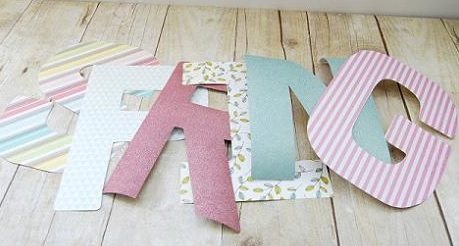 Confeccionar letras decorativas