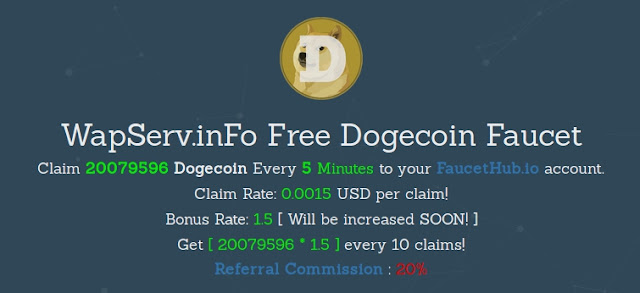 WapServ inFo free Doge Faucet WapServ inFo free Doge Faucet