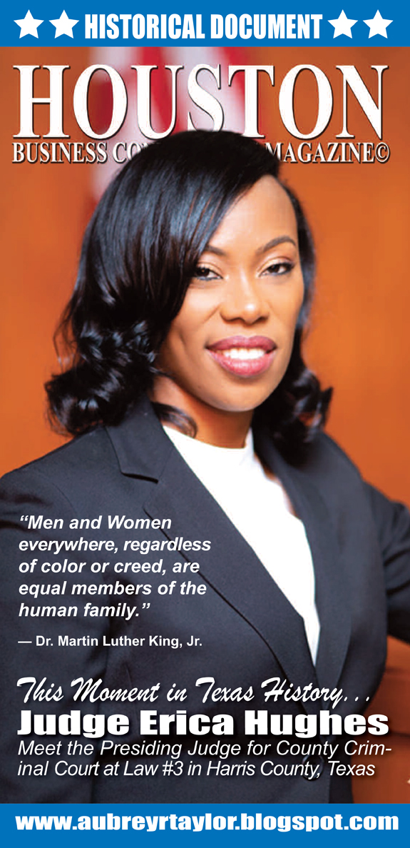 Houston Business Connections Newspaper© Judge Erica Hughes is featured