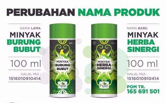 Perubahan nama minyak bubut