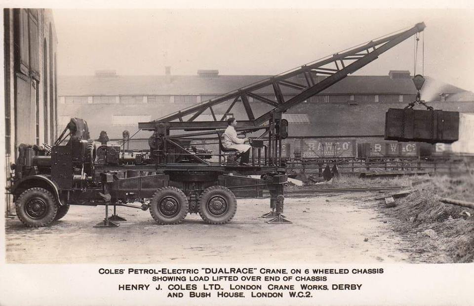 Industrial History Older Crane Trucks
