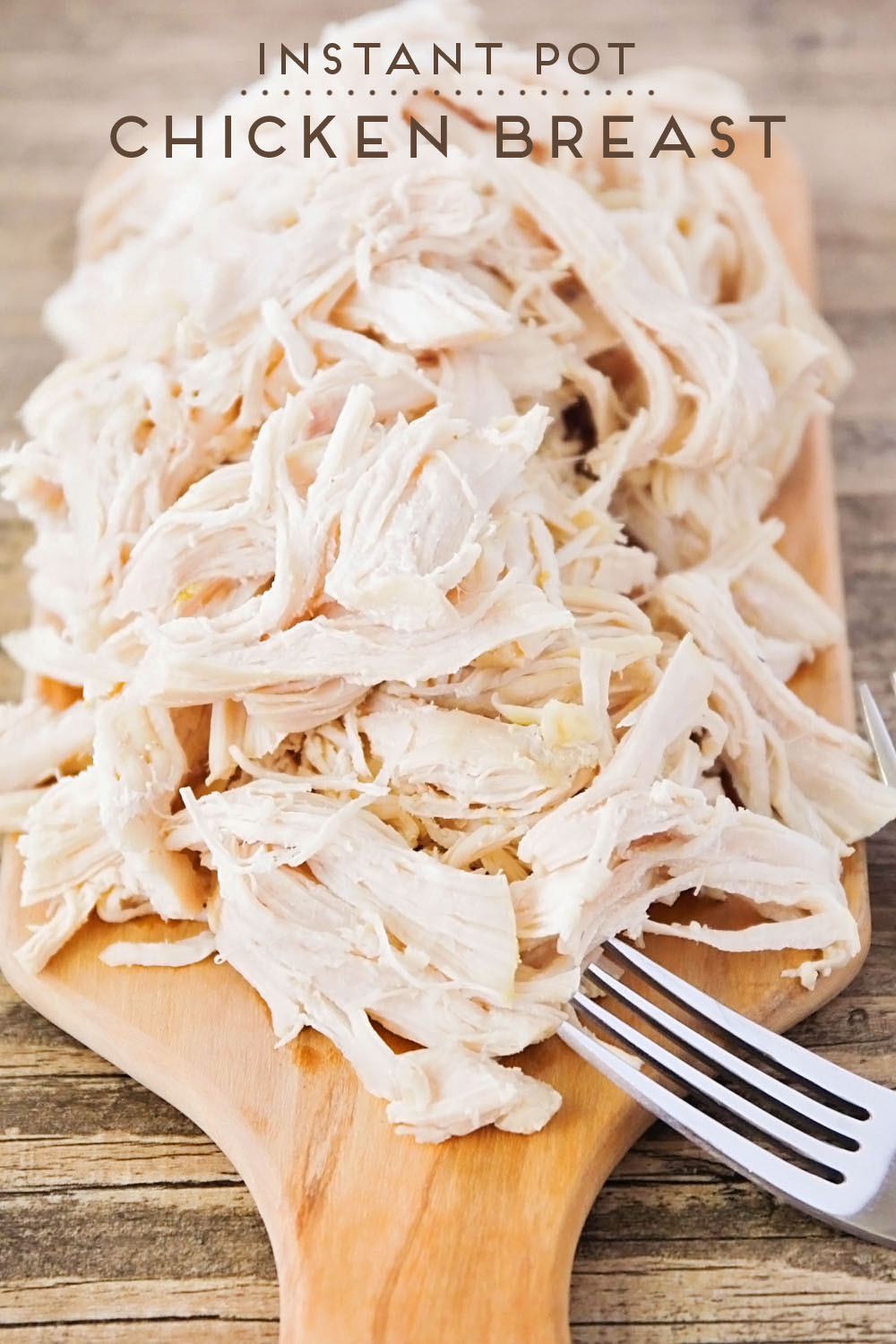 Who knew it was so easy to make chicken breast in an Instant Pot? Cook chicken from frozen in just 25 minutes!