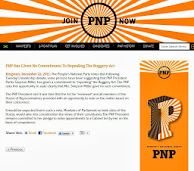 PNP HAS GIVEN NO COMMITMENT TO REPEALING THE BUGGERY ACT