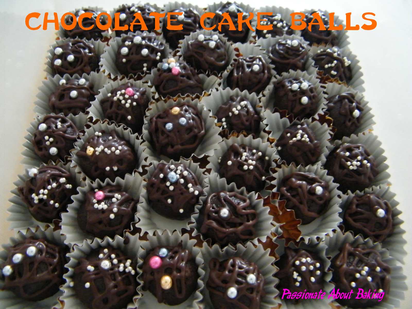 Chocolate Cake Balls Chocolate Cake Balls