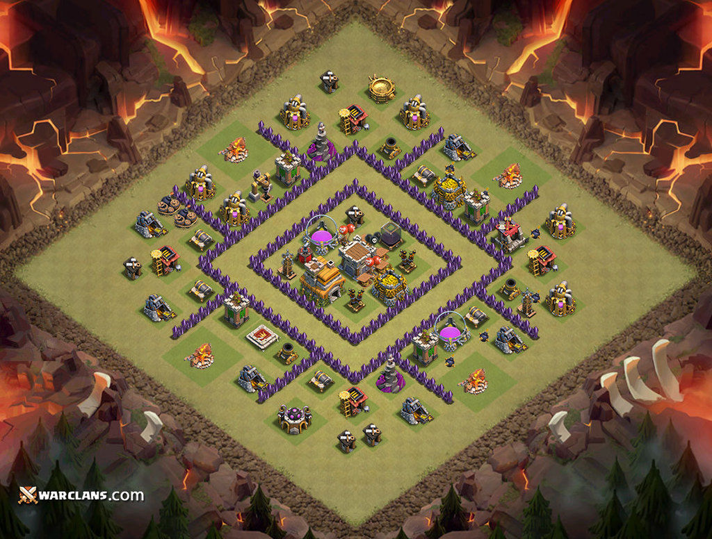 War Base TH 7 Clash of Clans Paling Bagus - Clash OF Clans B