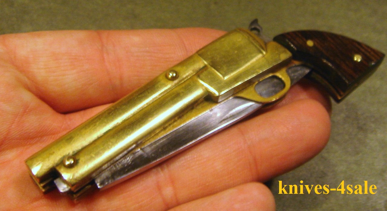 knives4sale Vintage United Gun Knife Old Western Revolver Style