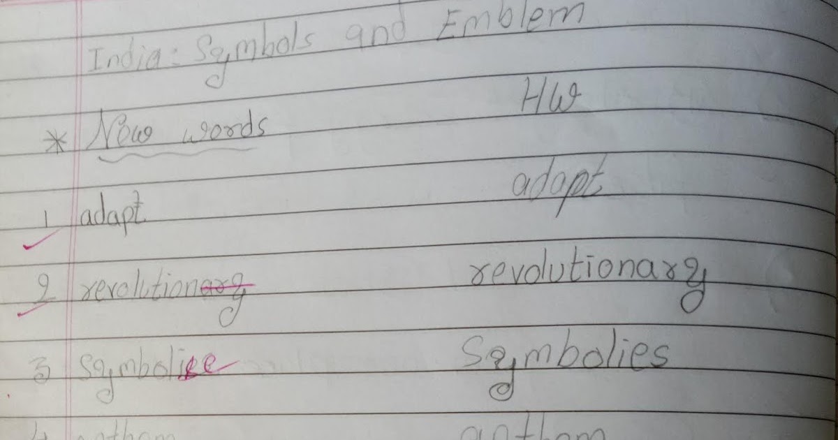 PIS BARODA STD3 EvsIndia symbols and Emblem(notebook