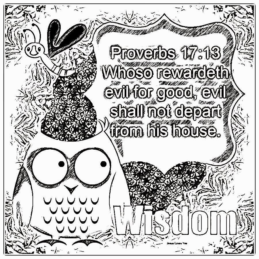 daily proverbs coloring pages - photo #29