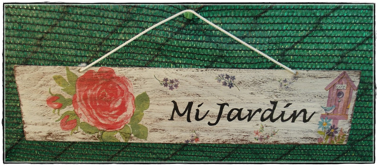 El Refugio de Lirtea: CARTEL PARA EL JARDIN