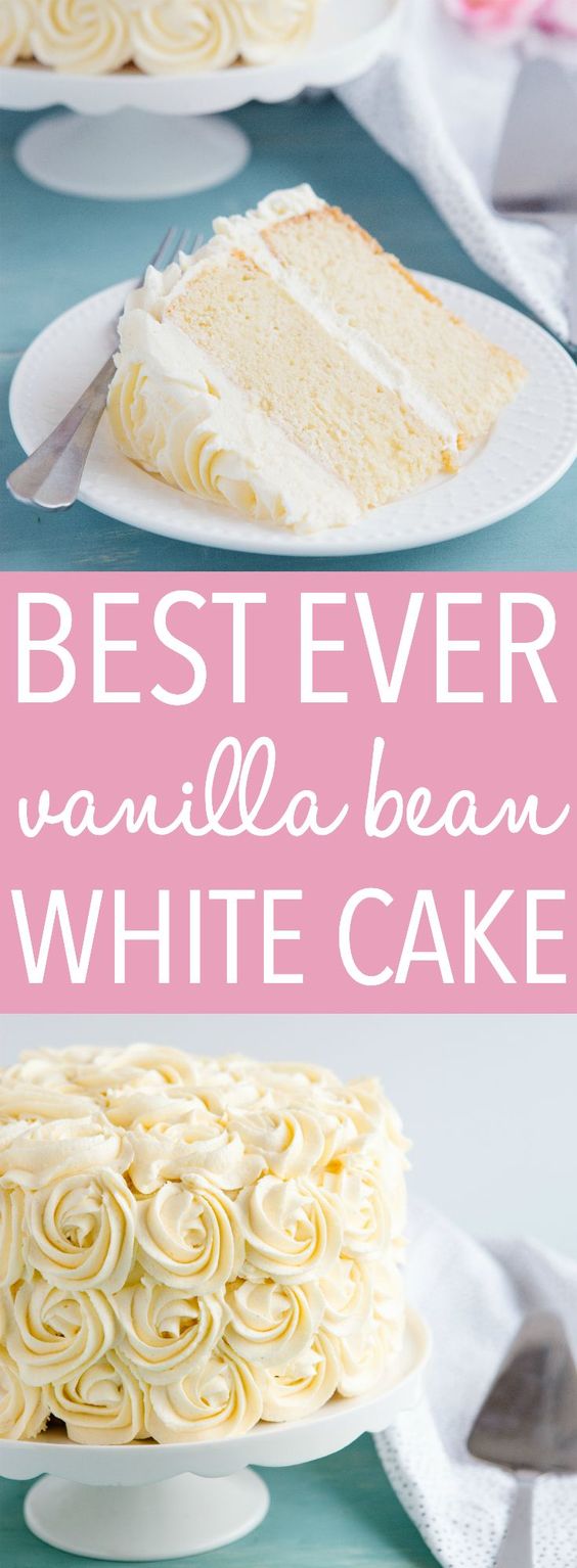 Best Ever Vanilla Bean White Cake Easy Recipes Healthy