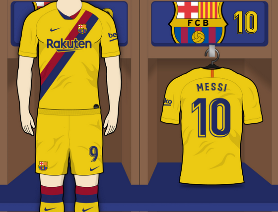 segunda camiseta barcelona 2020