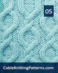Cable Knitting 05 - Free Pattern. Skill level: Intermediate knitter.