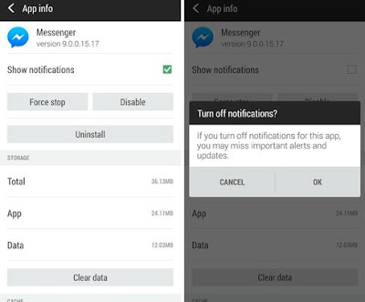 How to switch off notification alerts on the Android Facebook Messenger app How to switch off notification alerts on the Android Facebook Messenger app