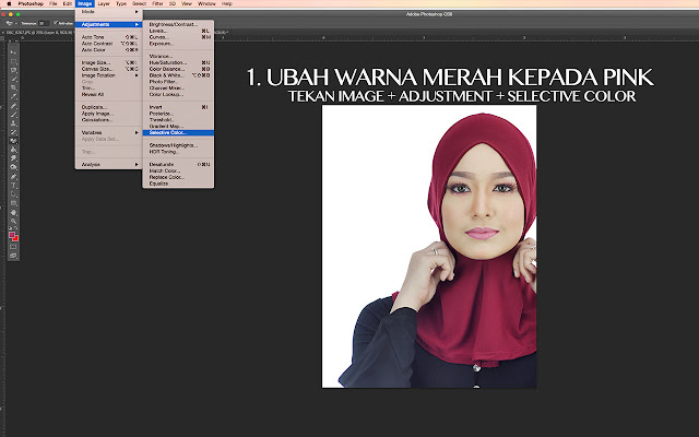 Cara Mudah Tukar Warna Pakaian Guna Photoshop CS6 1