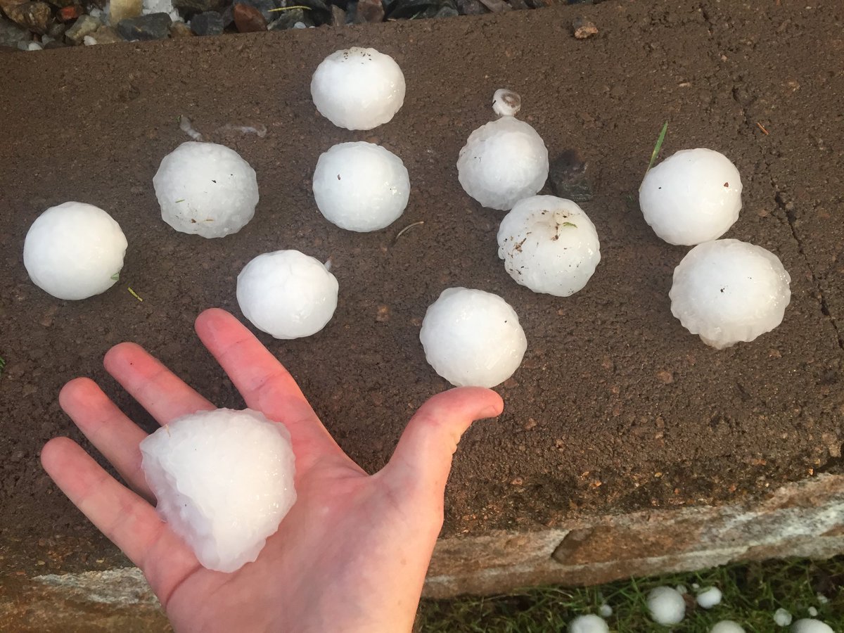 A large hail damaged cars and homes in Colorado