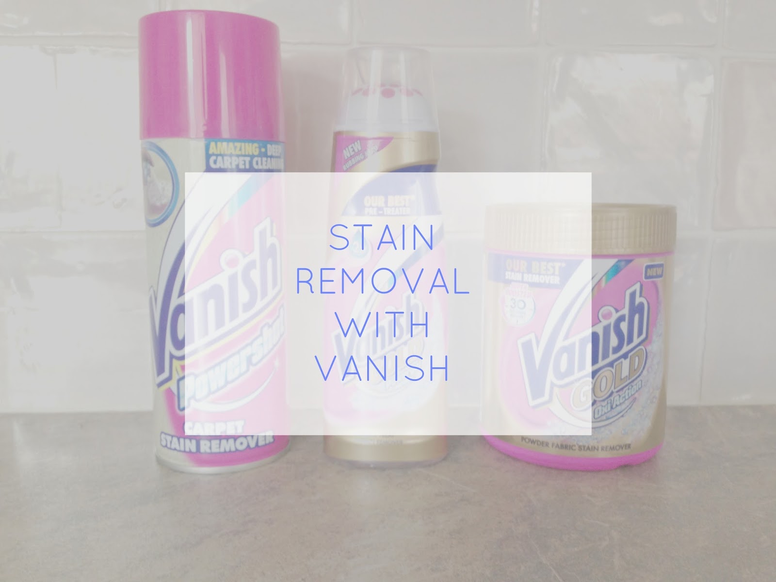 Stain Removal with Vanish Girl Behind The Blue Door