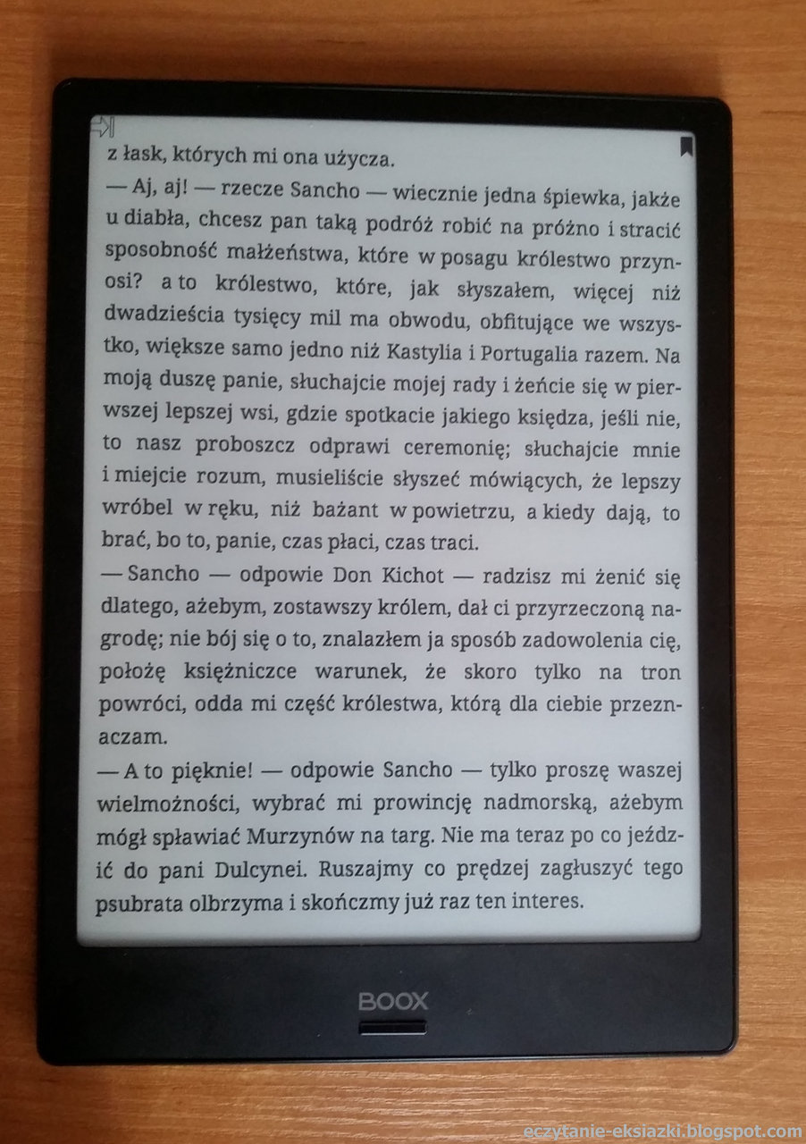 Onyx Boox Note - dodana zakładka