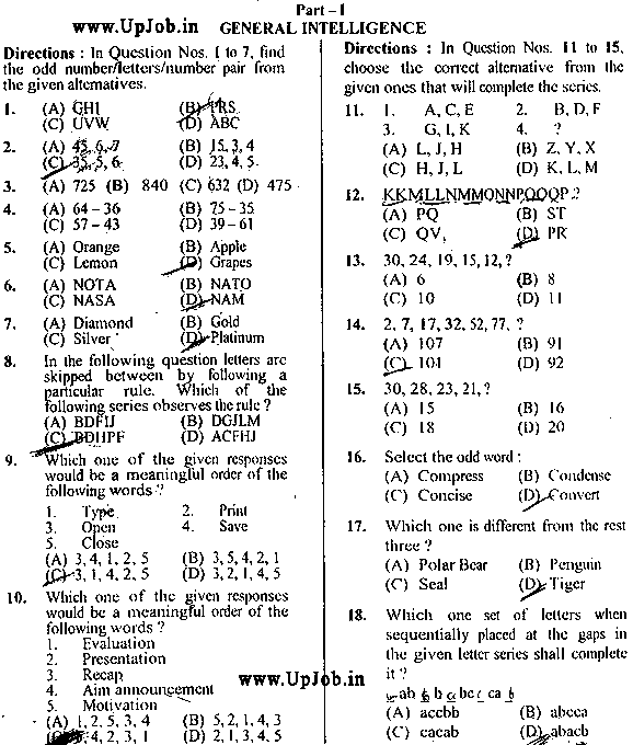 Ssc Chsl Previous Year Question Papers With Answers Pdf