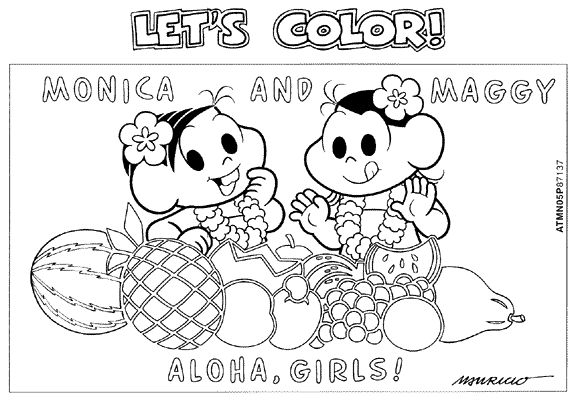 100 Desenhos da Turma da Mônica para Colorir e Imprimir - Online Cursos  Gratuitos