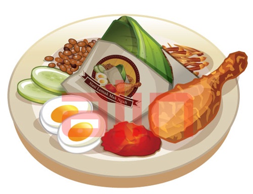 design logo untuk nasi  lemak mak ngah